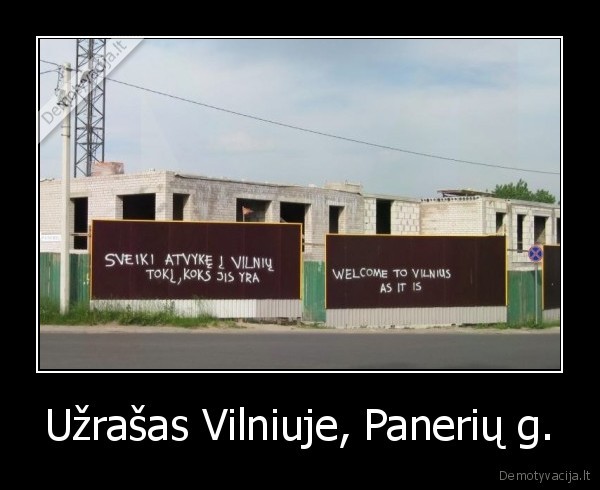 Užrašas Vilniuje, Panerių g. - 