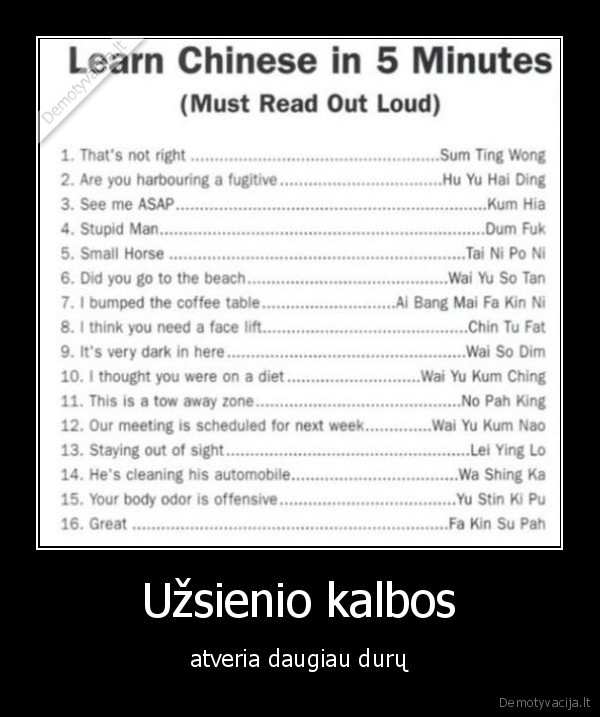 Užsienio kalbos - atveria daugiau durų