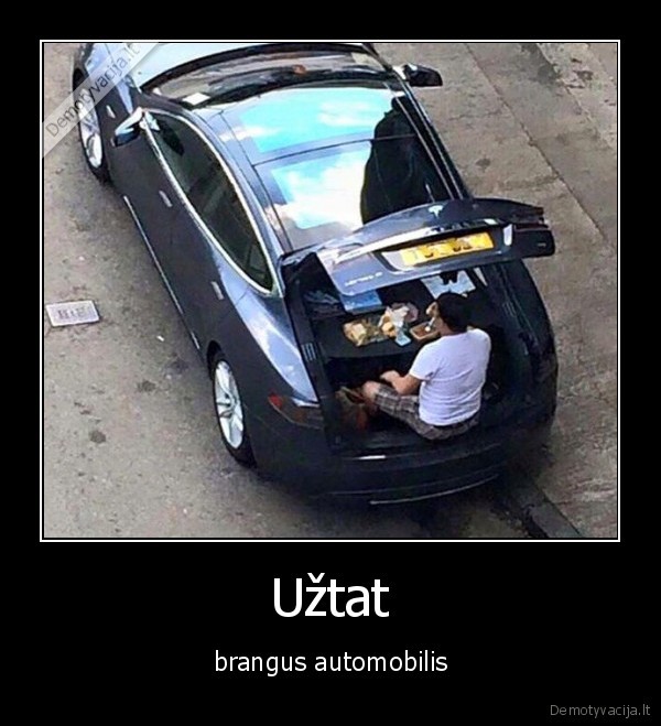 Užtat - brangus automobilis