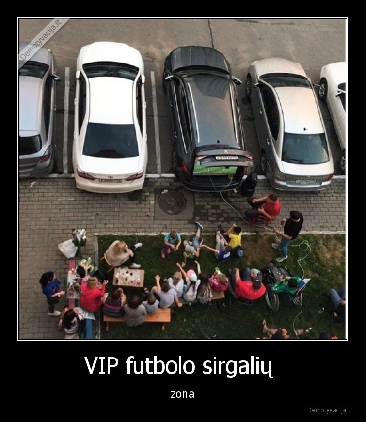 VIP futbolo sirgalių  - zona