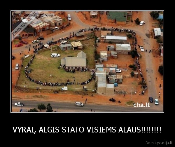 VYRAI, ALGIS STATO VISIEMS ALAUS!!!!!!!! - 