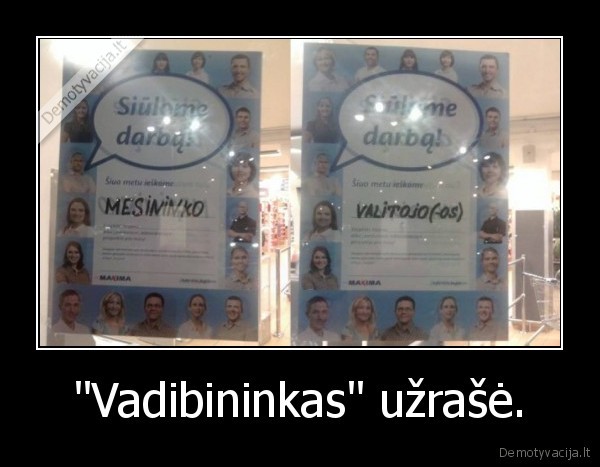 "Vadibininkas" užrašė. - 