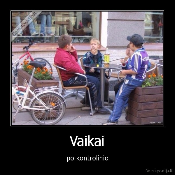 Vaikai - po kontrolinio