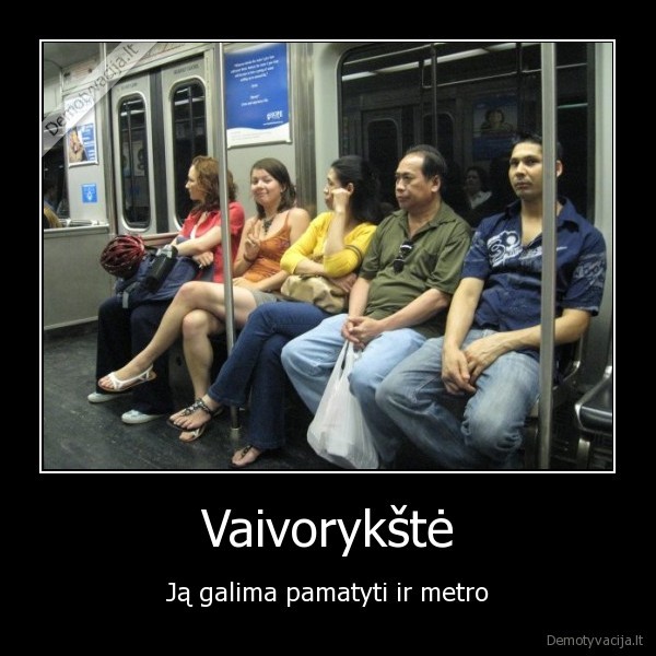 Vaivorykštė - Ją galima pamatyti ir metro