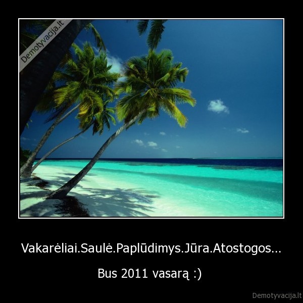 Vakarėliai.Saulė.Paplūdimys.Jūra.Atostogos... - Bus 2011 vasarą :) 