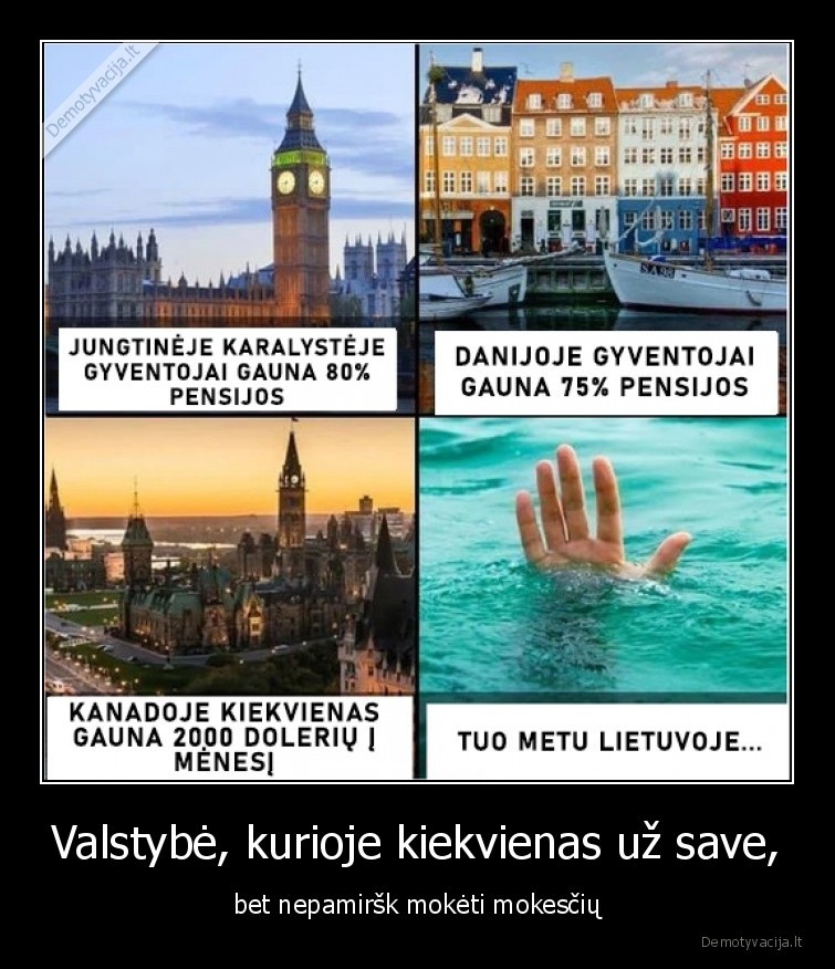 Valstybė, kurioje kiekvienas už save, - bet nepamiršk mokėti mokesčių