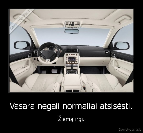 Vasara negali normaliai atsisėsti. - Žiemą irgi.