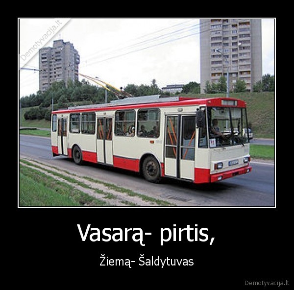 Vasarą- pirtis, - Žiemą- Šaldytuvas