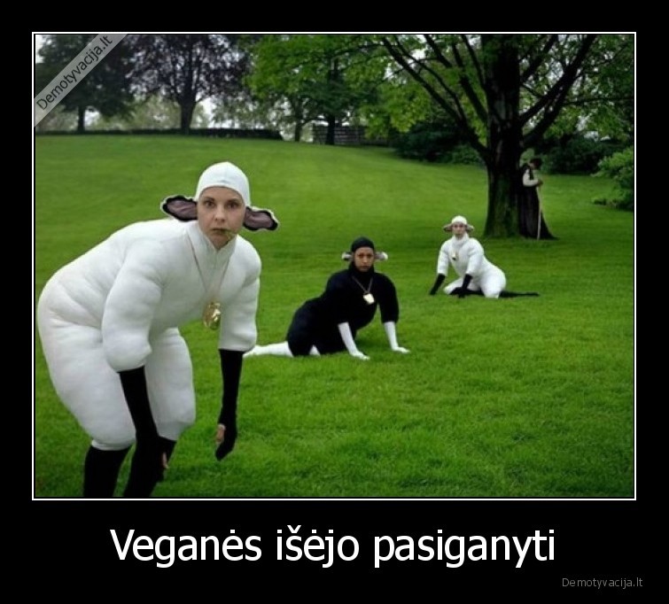 Veganės išėjo pasiganyti - 