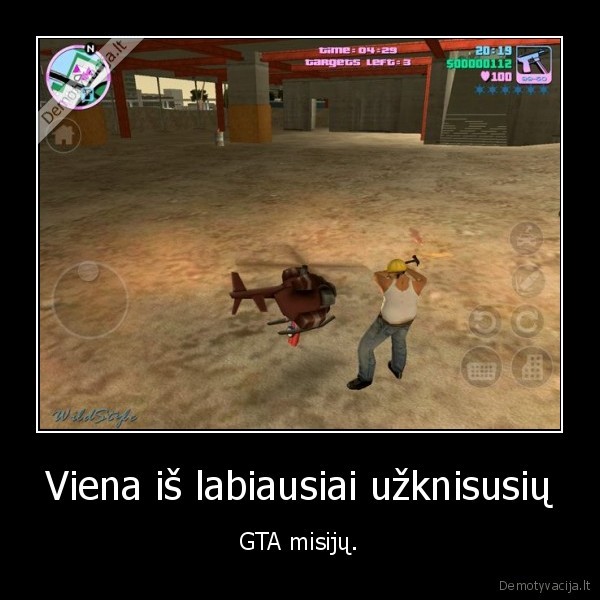 Viena iš labiausiai užknisusių - GTA misijų.