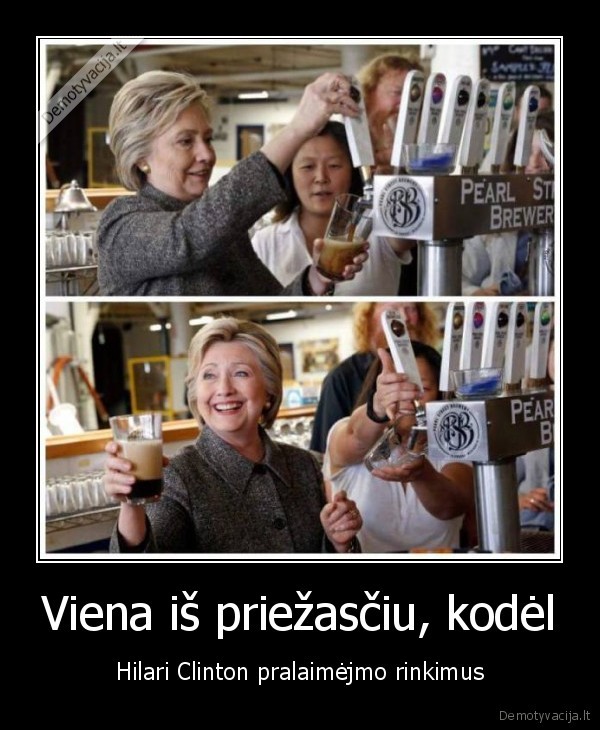 Viena iš priežasčiu, kodėl - Hilari Clinton pralaimėjmo rinkimus