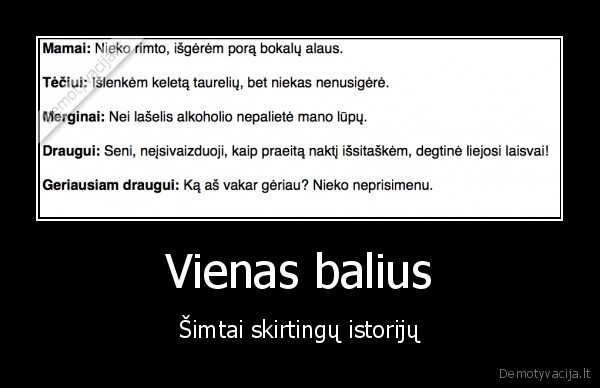 Vienas balius - Šimtai skirtingų istorijų