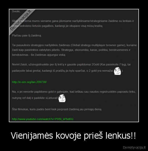 Vienijamės kovoje prieš lenkus!! - 