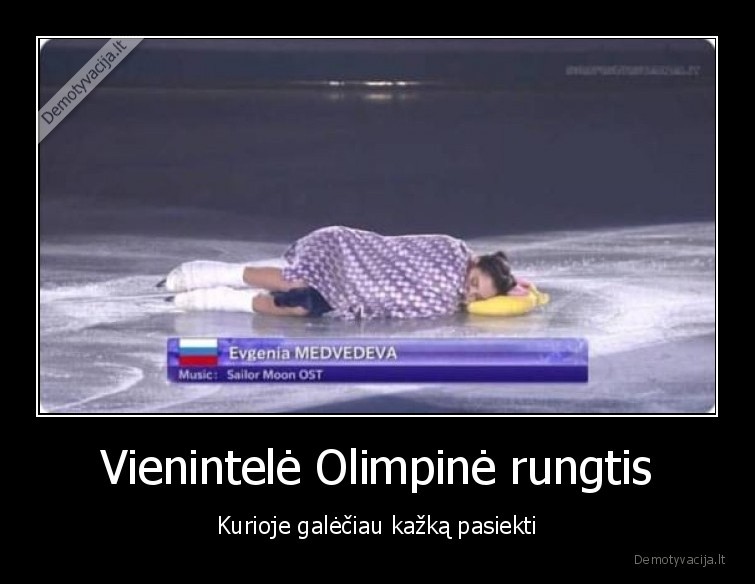 Vienintelė Olimpinė rungtis - Kurioje galėčiau kažką pasiekti