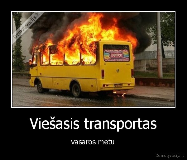 Viešasis transportas - vasaros metu