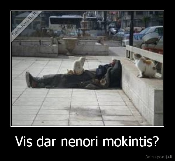 Vis dar nenori mokintis? - 