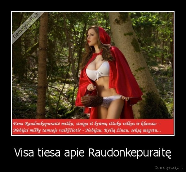 Visa tiesa apie Raudonkepuraitę - 