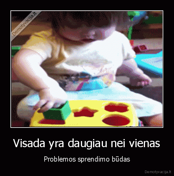 Visada yra daugiau nei vienas - Problemos sprendimo būdas