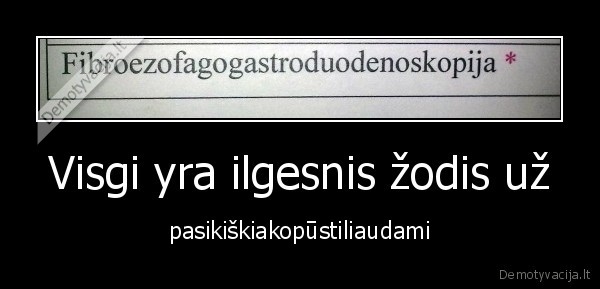 Visgi yra ilgesnis žodis už - pasikiškiakopūstiliaudami