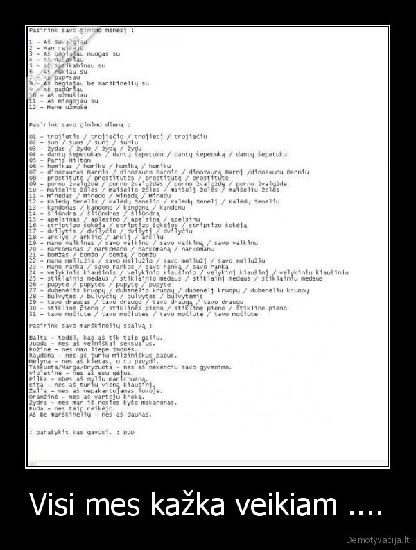 Visi mes kažka veikiam .... - 