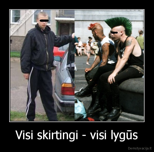 Visi skirtingi - visi lygūs - 