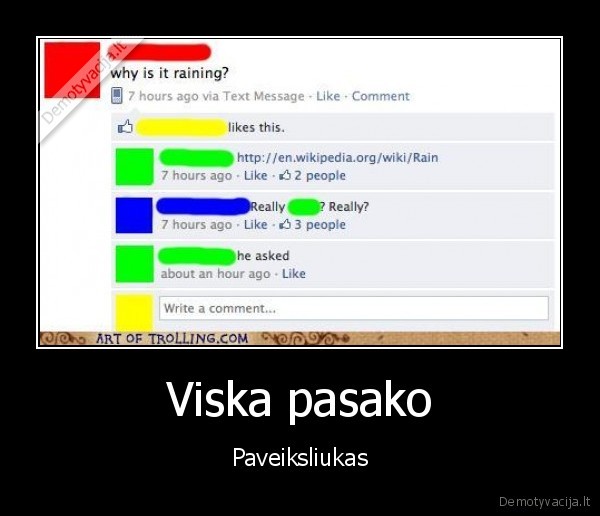 Viska pasako - Paveiksliukas