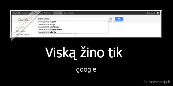 Viską žino tik  - google