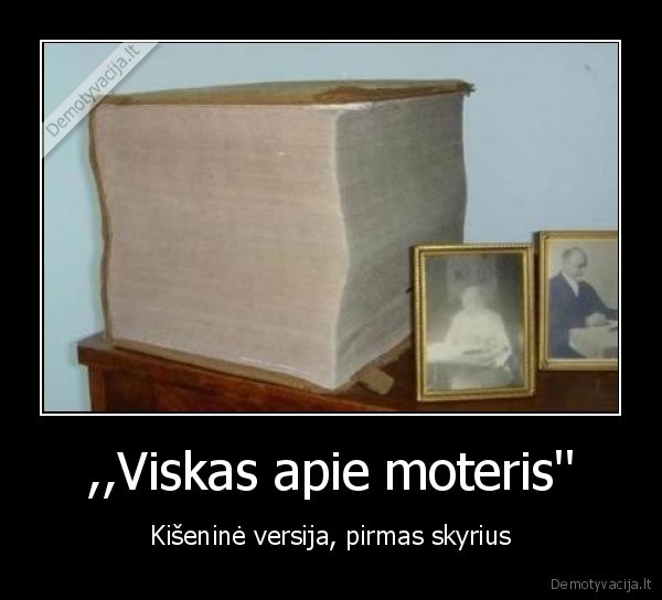 ,,Viskas apie moteris'' - Kišeninė versija, pirmas skyrius