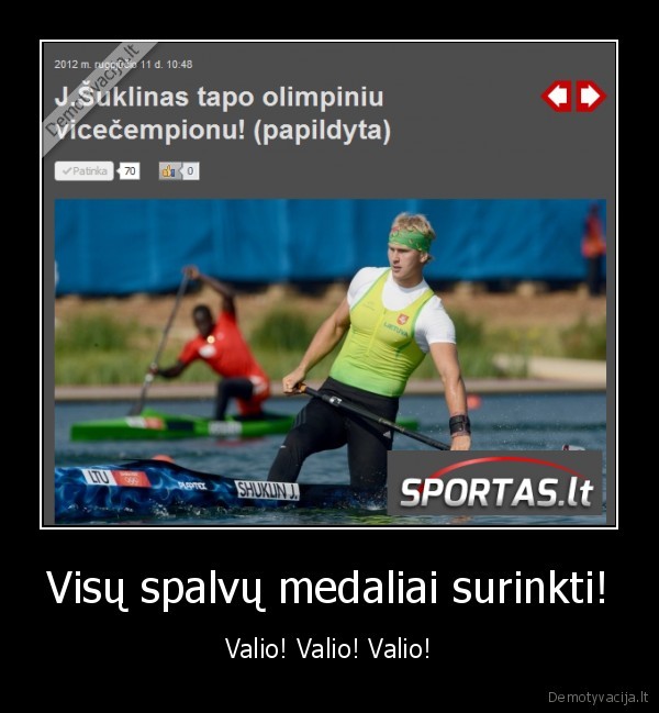 Visų spalvų medaliai surinkti! - Valio! Valio! Valio!