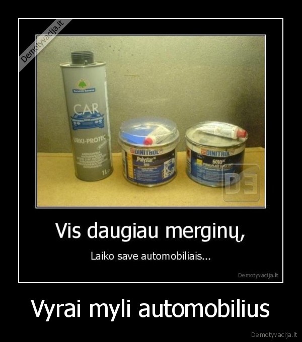 Vyrai myli automobilius - 