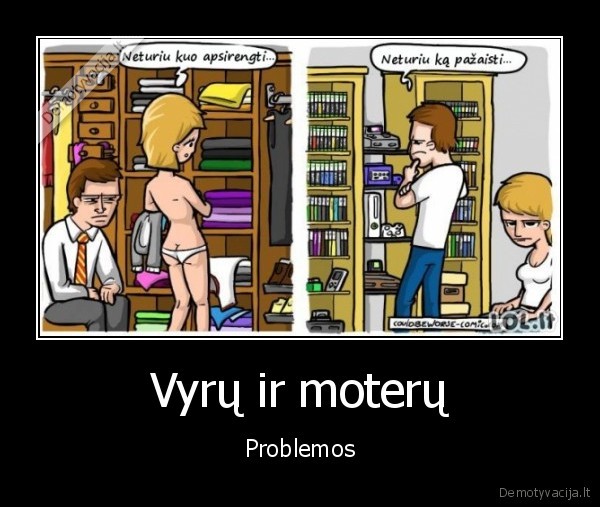 Vyrų ir moterų - Problemos