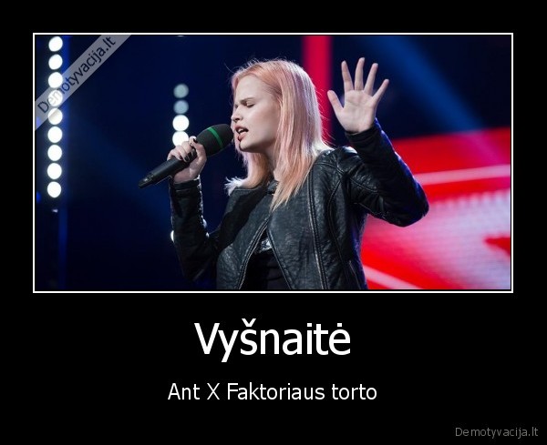 Vyšnaitė - Ant X Faktoriaus torto