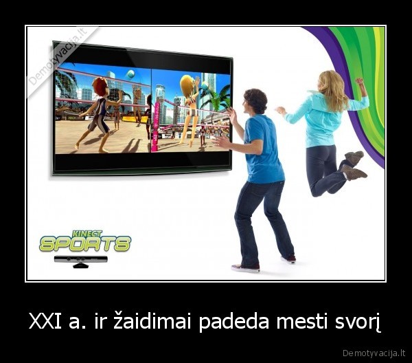 XXI a. ir žaidimai padeda mesti svorį - 