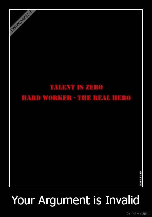 Your Argument is Invalid - 