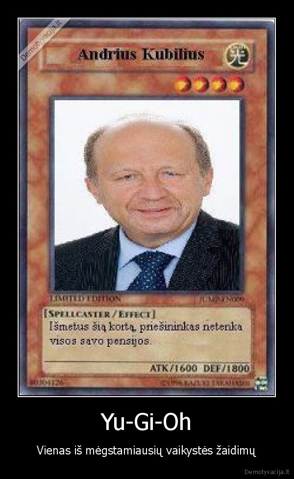 Yu-Gi-Oh - Vienas iš mėgstamiausių vaikystės žaidimų