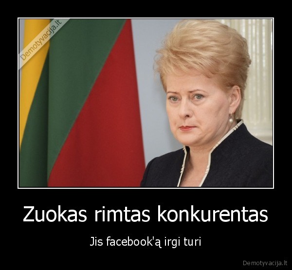 Zuokas rimtas konkurentas - Jis facebook'ą irgi turi