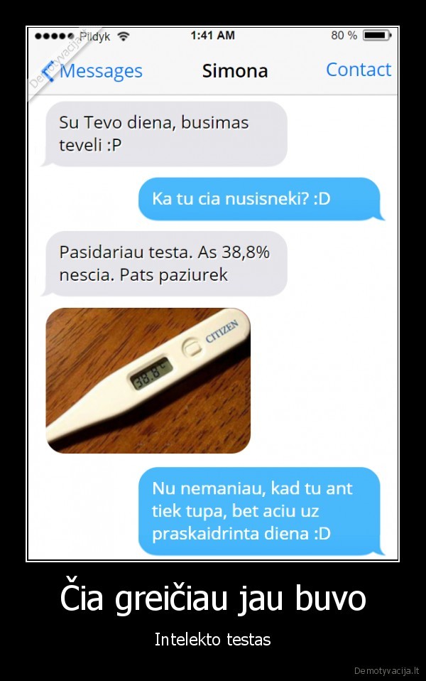 Čia greičiau jau buvo - Intelekto testas