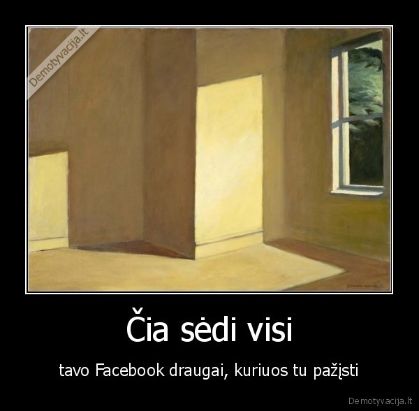 Čia sėdi visi - tavo Facebook draugai, kuriuos tu pažįsti