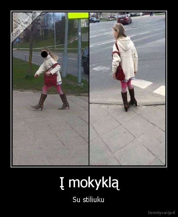 Į mokyklą - Su stiliuku