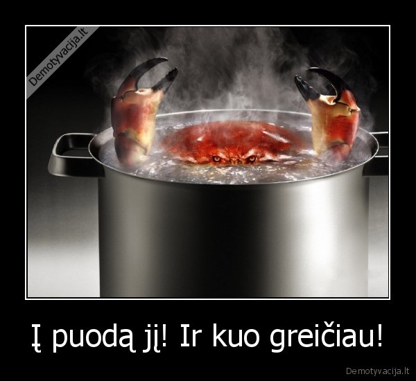 Į puodą jį! Ir kuo greičiau! - 