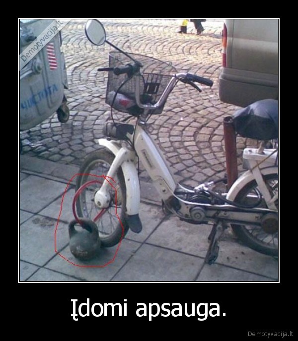 Įdomi apsauga. - 