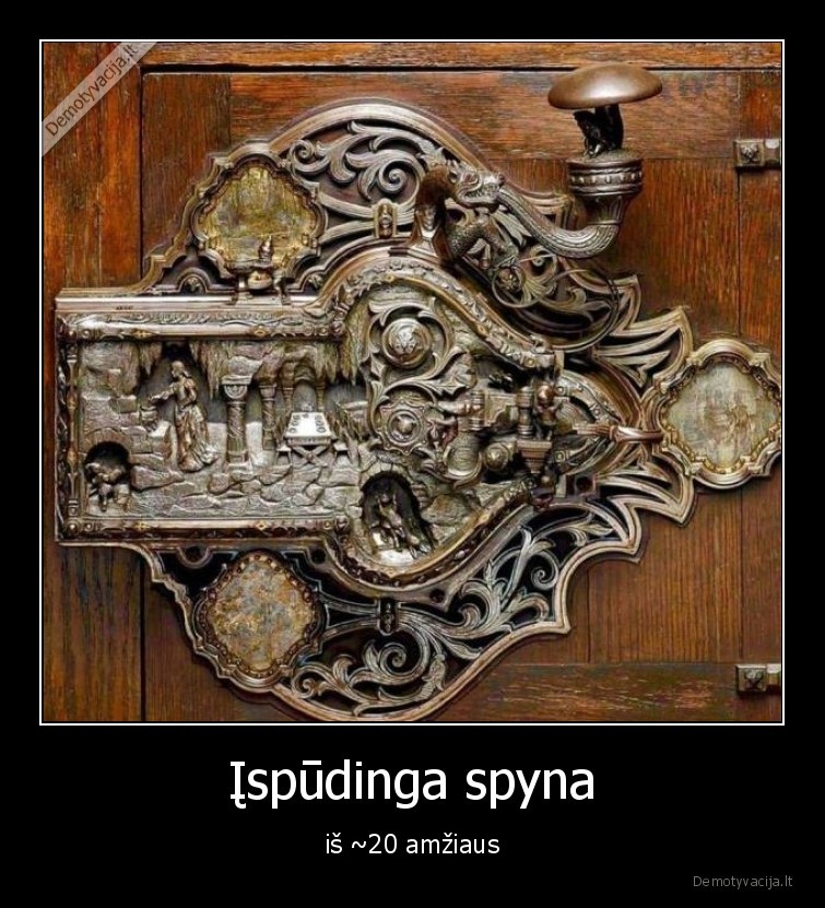 Įspūdinga spyna - iš ~20 amžiaus