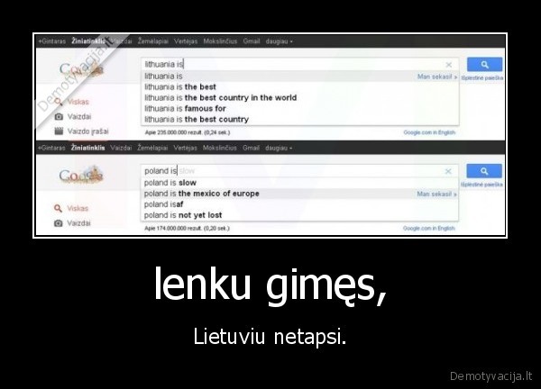 lenku gimęs, - Lietuviu netapsi.