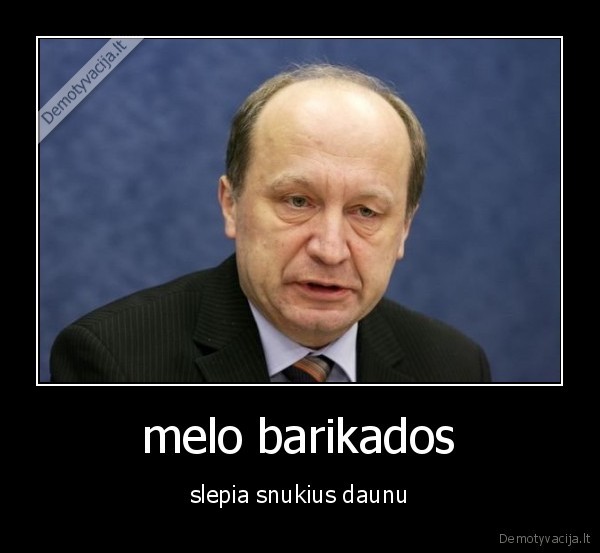 melo barikados - slepia snukius daunu