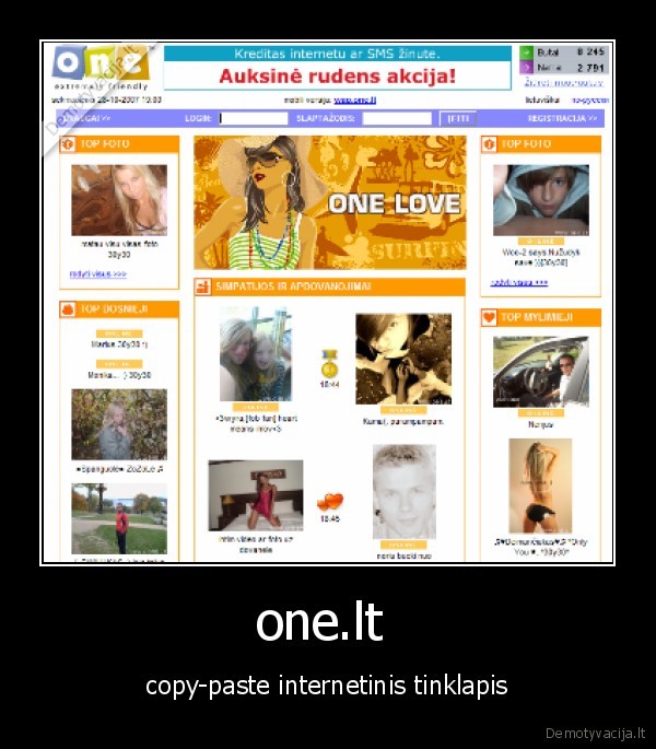 one.lt  - copy-paste internetinis tinklapis