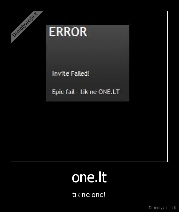 one.lt - tik ne one!