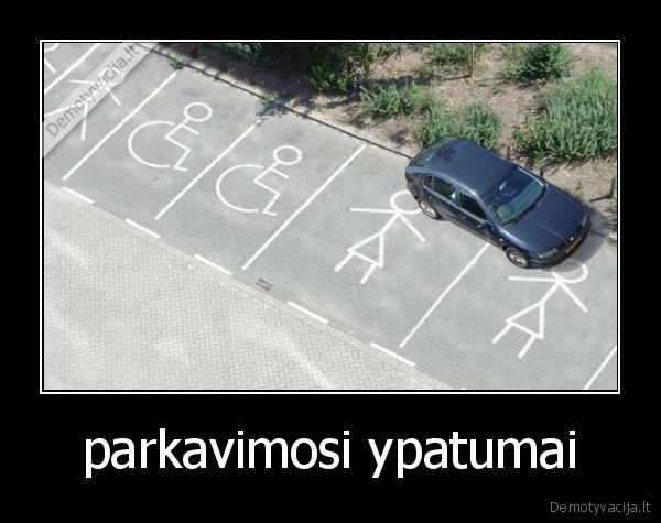 parkavimosi ypatumai - 