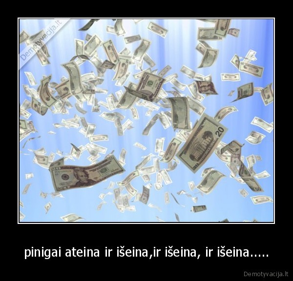 pinigai ateina ir išeina,ir išeina, ir išeina..... - 