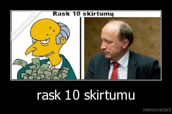 rask 10 skirtumu - 