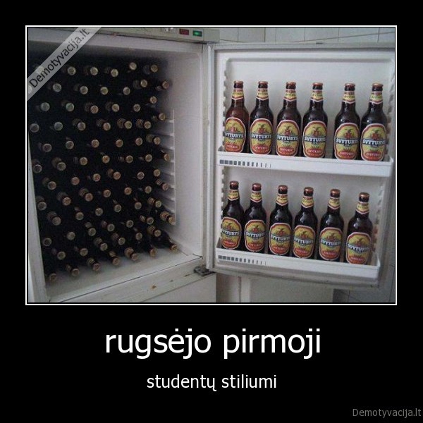 rugsėjo pirmoji - studentų stiliumi